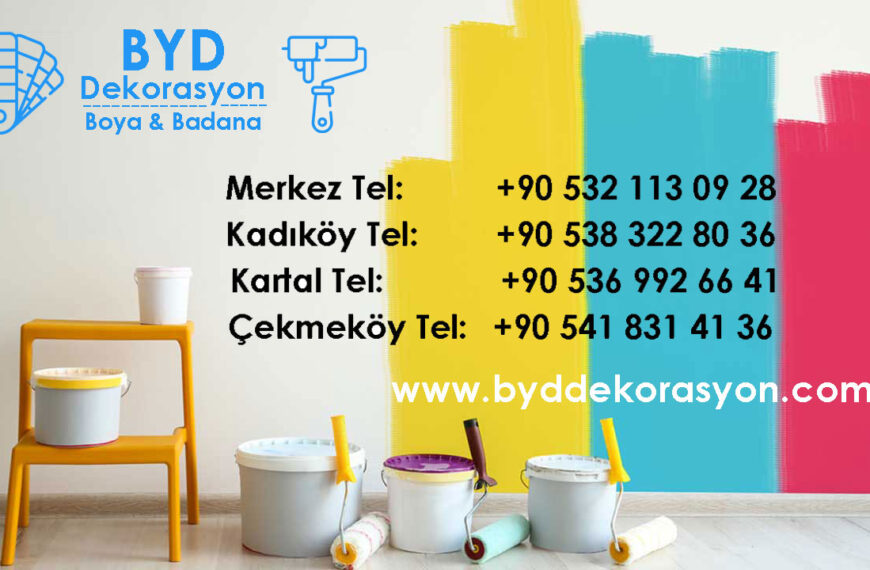 Sancaktepe, Çekmeköy, Kartal, Kadıköy Boya Badana Ustası